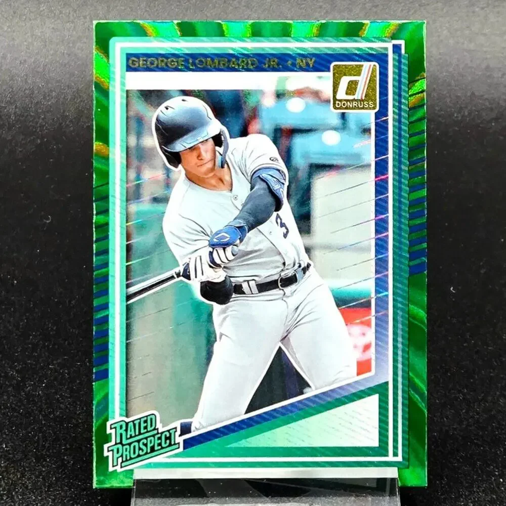 George Lombard Jr. Steel Laser Bowman Chrome 1st /49 RC's Yankees Top Prospect